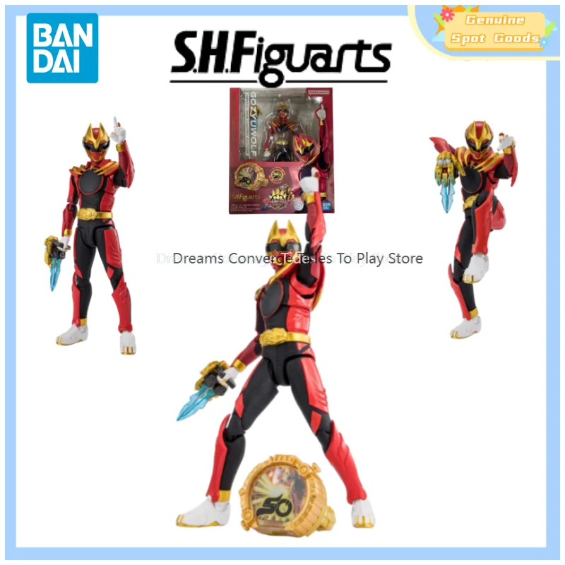 حقيقية بانداي رقم 1 SENTAI GOZYUGER SHF GOZYUWOLF SENTAI حلقة طبعة محدودة أنيمي عمل أرقام نموذج الشكل لعبة هدية للطفل