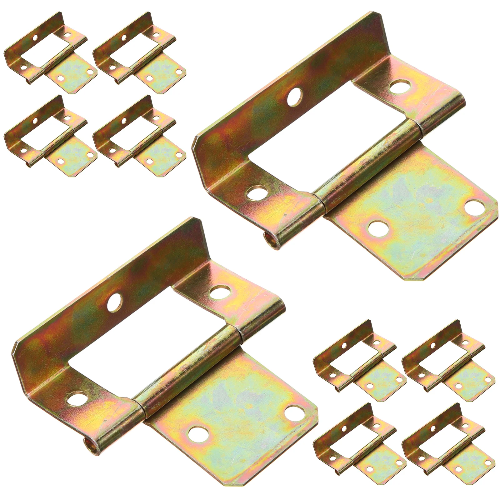 

10Pcs Furniture Cabinet Hinges Heavy Duty Stainless Steel Flush Butt Hinges Bifold Door Shutter Hardware Cabinet Door Hinge