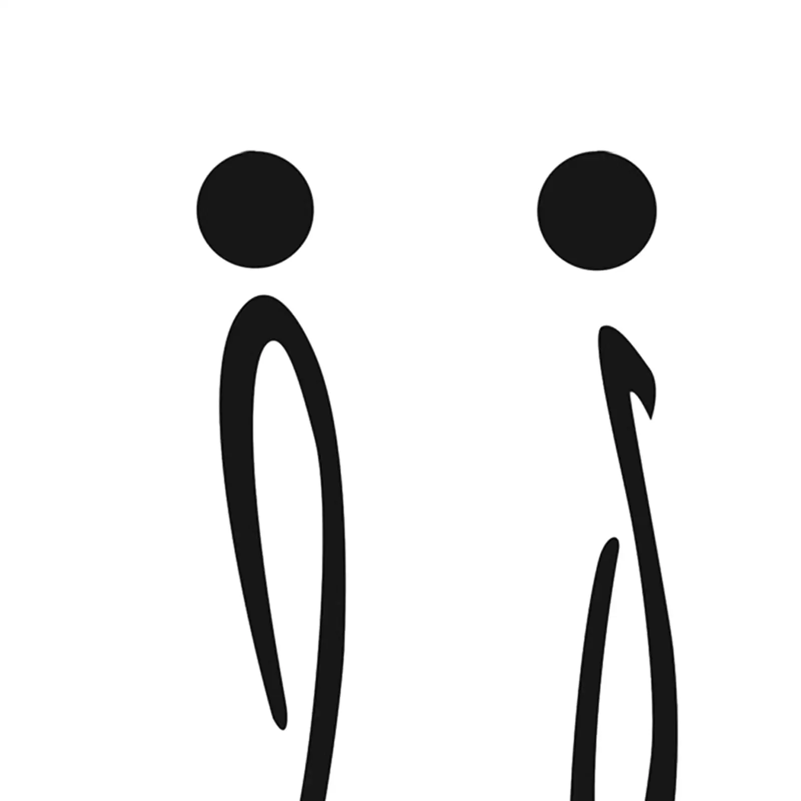 Tanda Toilet 3D Simbol Kamar Mandi Tanda Kamar Mandi Tanda Toilet Tanda Kamar Mandi untuk Kamar Mandi Tempat Umum Tempat Parkir Kamar Kecil