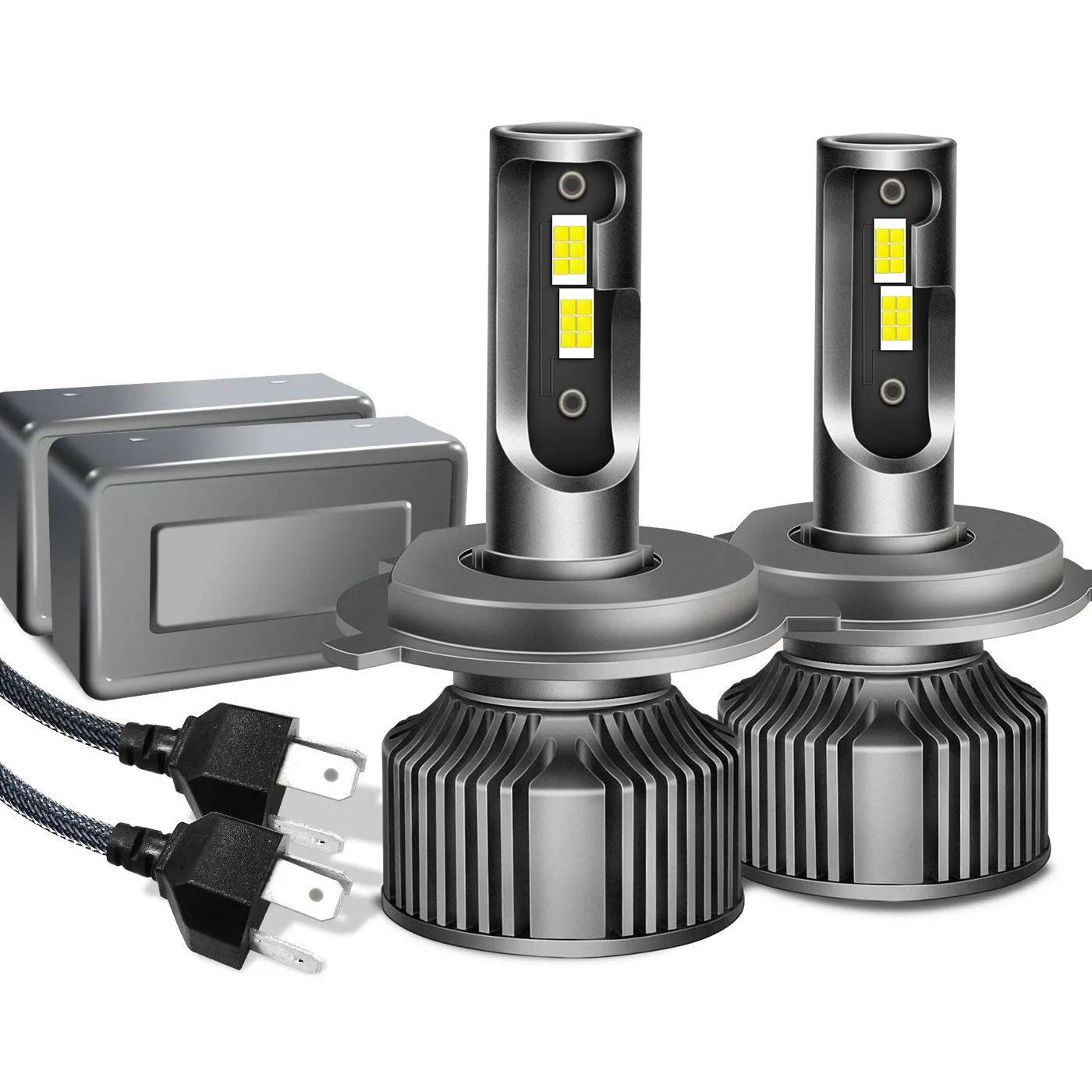 

Светодиодные лампы для фар 9005 9006 9012 9145 880 881 5202 9004 9007, 12В 24В 60Вт 4300К, простая установка