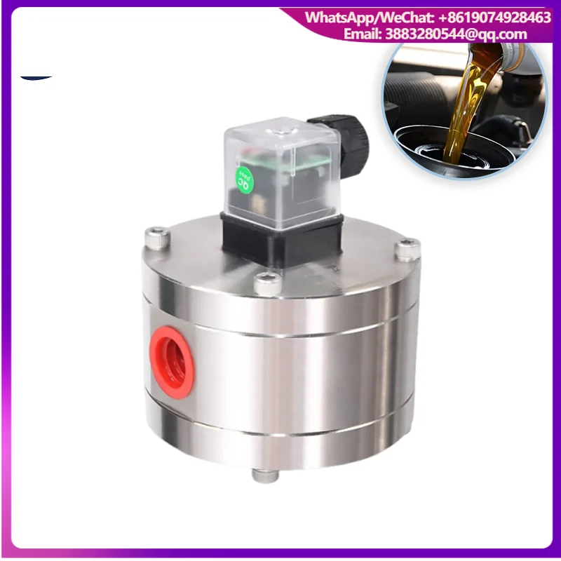 Wide Range Mini Liquid Counter For Grease Paint Adhesive High Viscosity Media Oval Gear Flowmeter