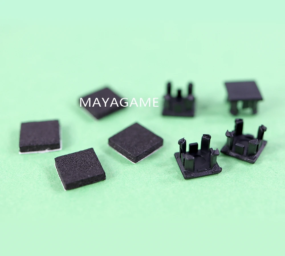 2 conjuntos para ps2 30000 3w 70000 7w 90000 9w pés de borracha botão plástico tampa parafuso conjunto substituição