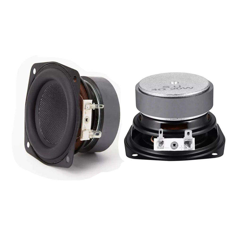 2 pcs 3 Inch 4 Ohm 20w Subwoofer Speaker Unit 78MM Hifi Wate
