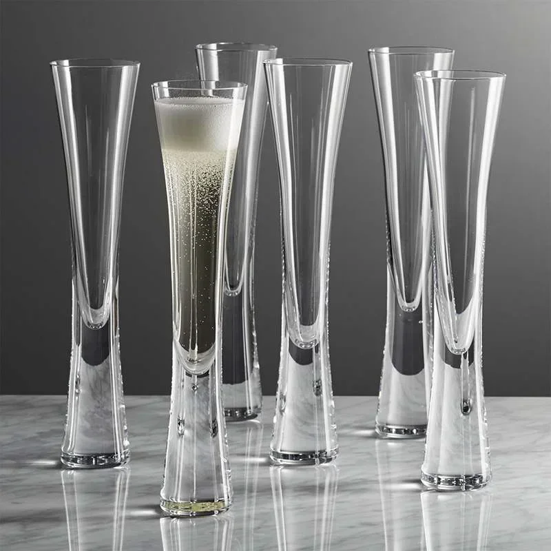 

Champagne Glasses Glitter Flutes Clear Cups Bubble Tulip Cocktail for Bar Party GiftWedding Bubbly Wine Glasses