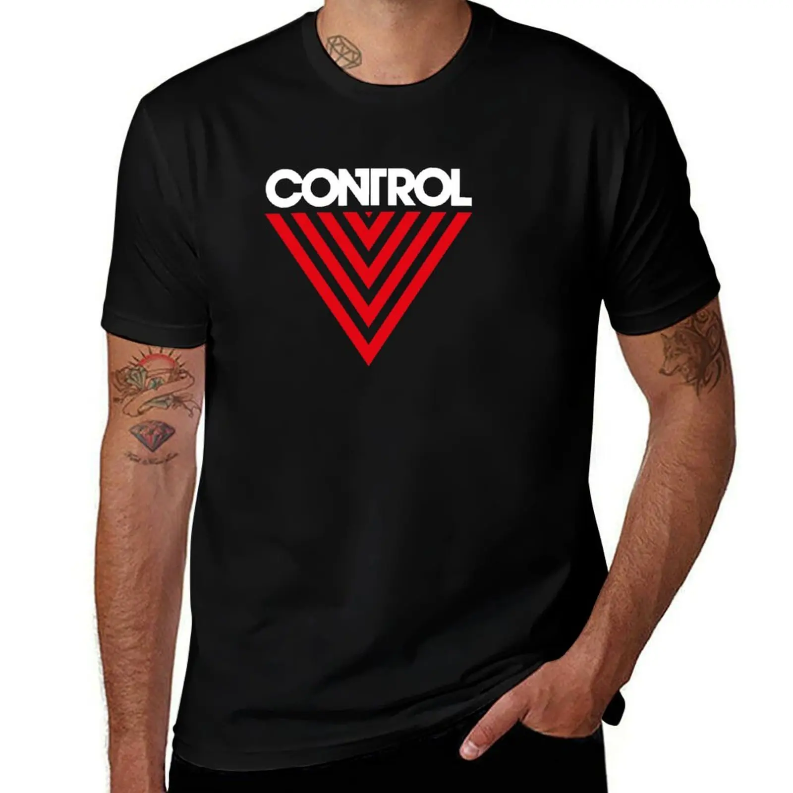 Federal Bureau of Control Control Game Logo Distressed Log T-Shirt Moisture Wicking Athletic T-Shirt