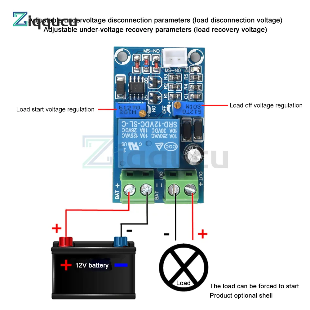 A baixa tensão da bateria do módulo 12v do armazenamento cortou o interruptor automático no módulo da proteção da recuperação