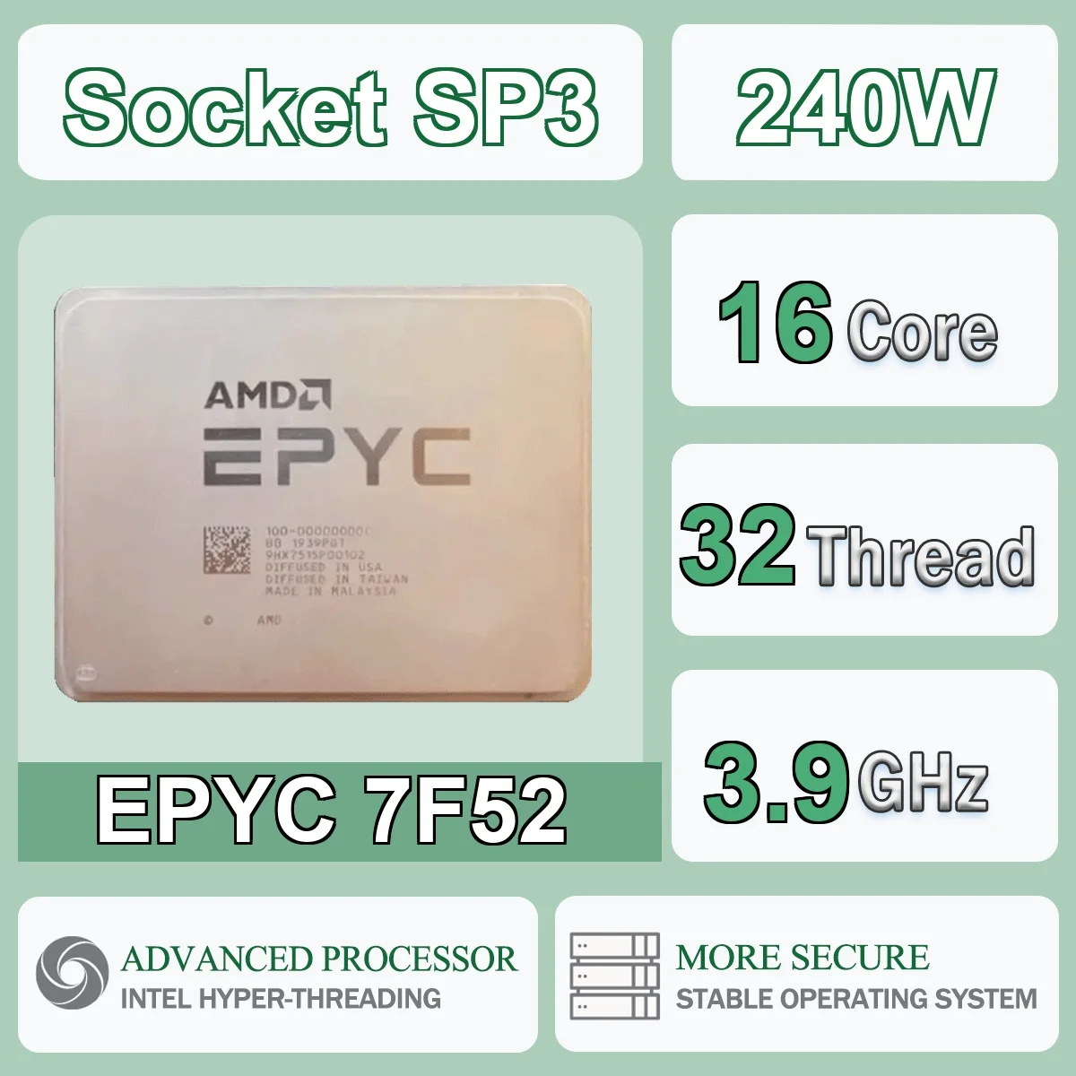 【¥26,478】AMD EPYC 7F52 中古-アリエク特価アラート