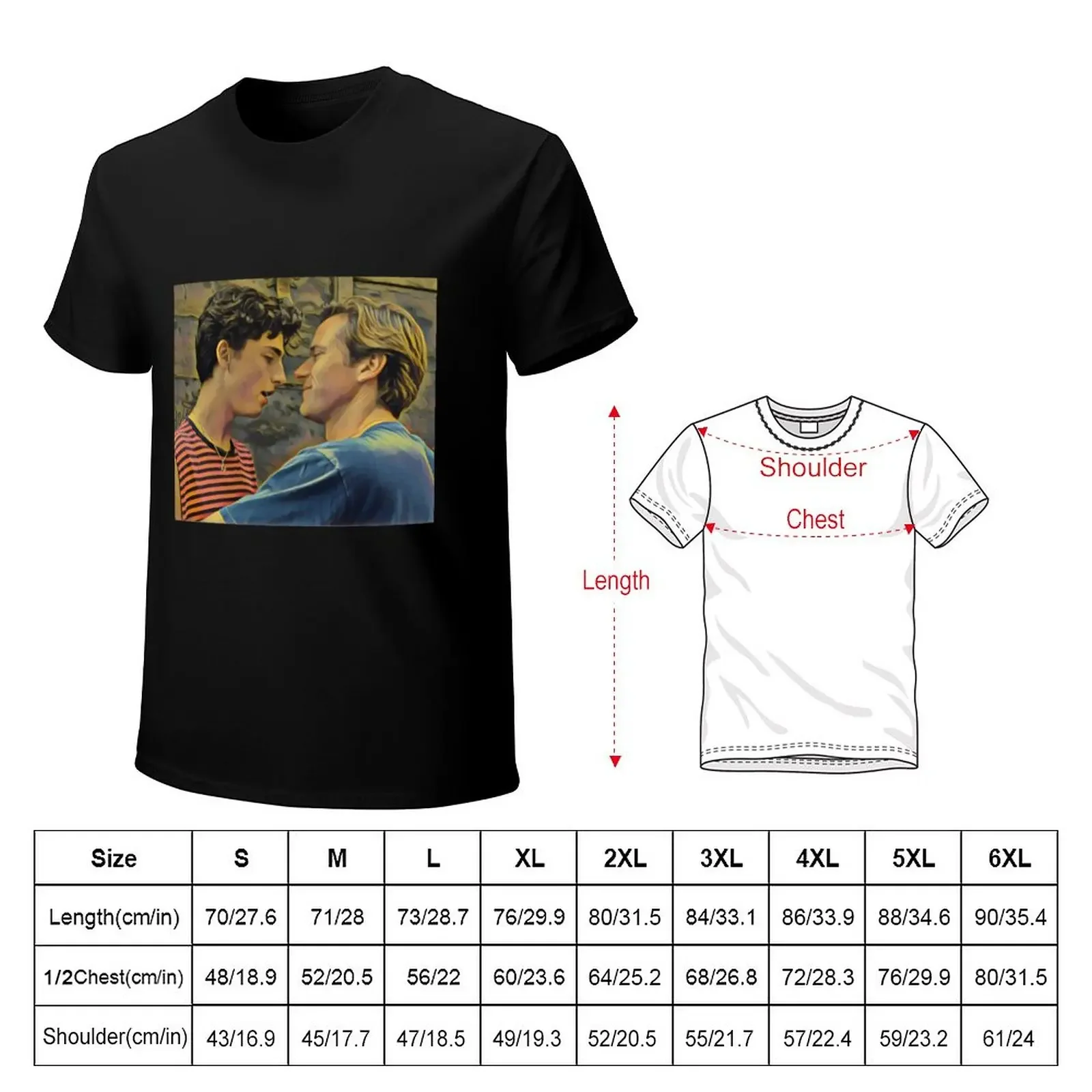 Call Me By Your Name Painting T-Shirt for a boy Aesthetic clothing aesthetic clothes mens graphic t-shirts funny