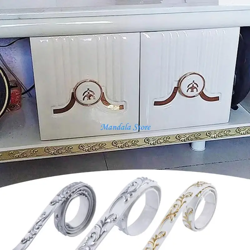 

U2JC DIY Mirror Frame Wall Trim Adhesive 16.4feet Wall Molding Home Decorative