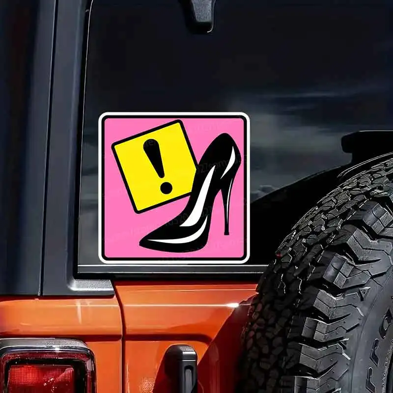

Girls Heel Car Stickers Self-Adhesive Anti-Vinyl for Rear Windows And Bumpers Decorative Auto Decals for Cars HE04