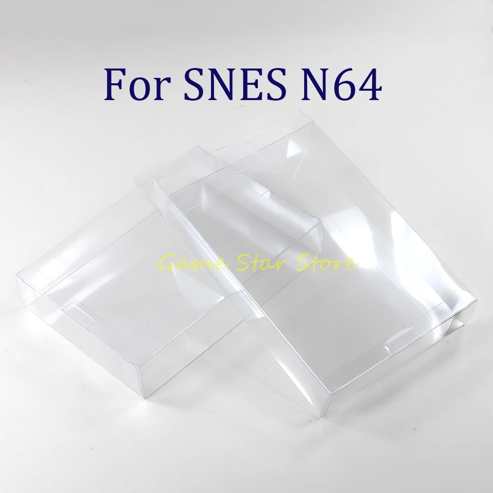 50-cajas-protectoras-transparentes-de-plastico-pet-para-juegos-snes-n64-cib-cajas-de-almacenamiento-y-exhibicion