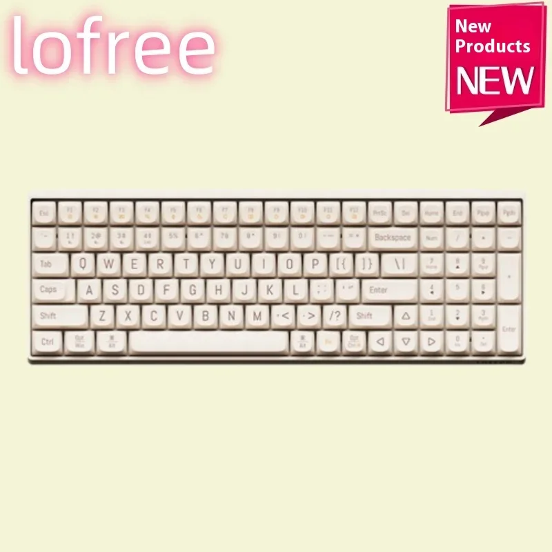 

Lofree 100keys Mechanical Keyboard Wireless Bluetooth Girl Kawaii Full Key Hot Swap Pen Office Game Keyboard Boyfriend Gift