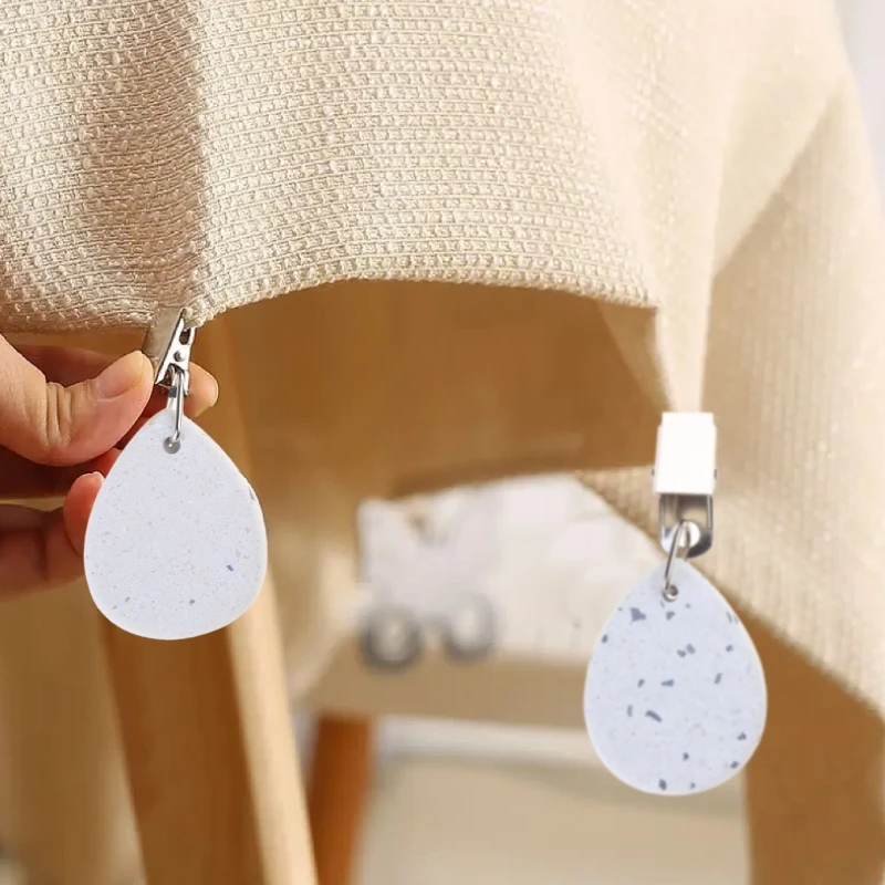 4 pièces couverture Table poids pierre fer nappes pendentifs nappe pendentif livraison directe