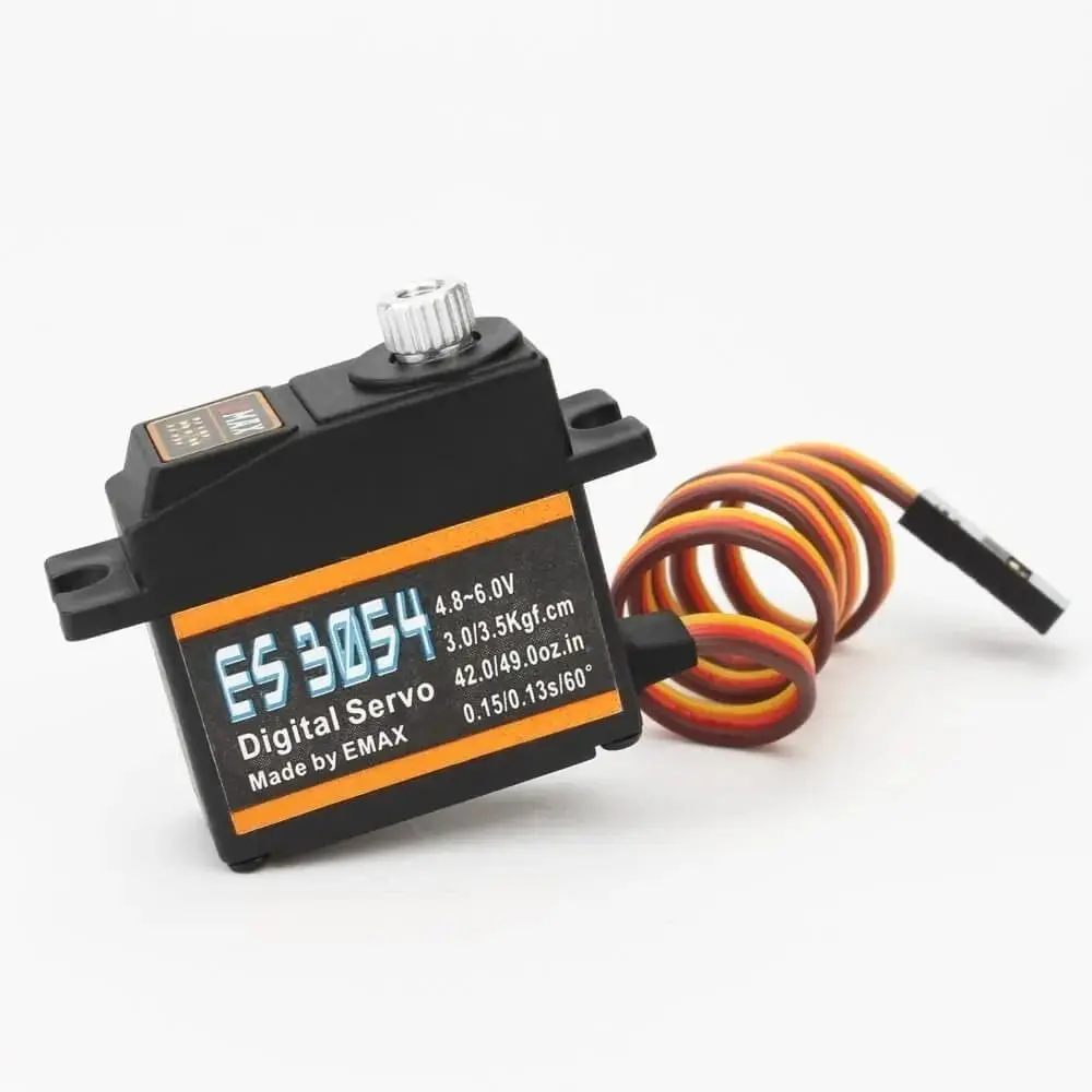 4.8V - 6.0V 17g 3.5kg 0.13sec 23T Emax ES3054 Servo numérique engrenage métallique pour modèle d'avion RC mise à niveau ES3154