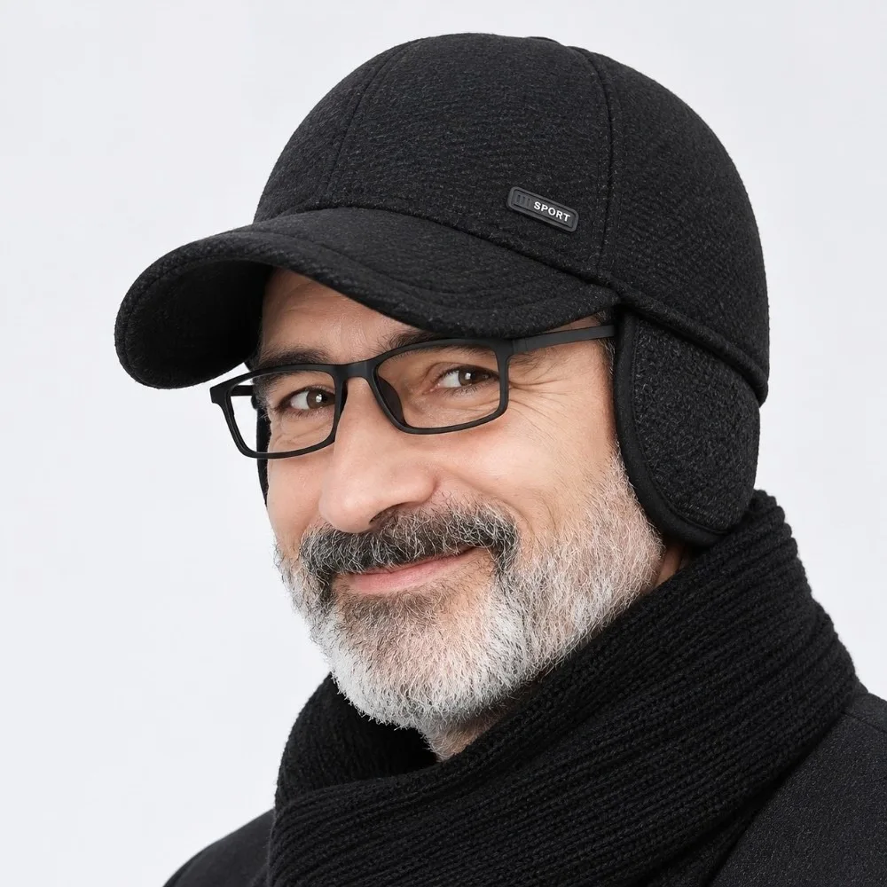 Fashion Autumn Winter Earmuffs Hat Warm Ear Protection Baseball Cap Windproof With Earflaps Winter Hat Outdoor