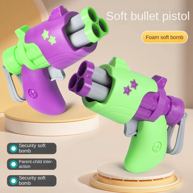 Nuovi mini bambini pistola giocattoli arma schiuma morbida proiettile giocattolo lanciatore di pistola bambini gioco di tiro all'aperto giocattolo sportivo