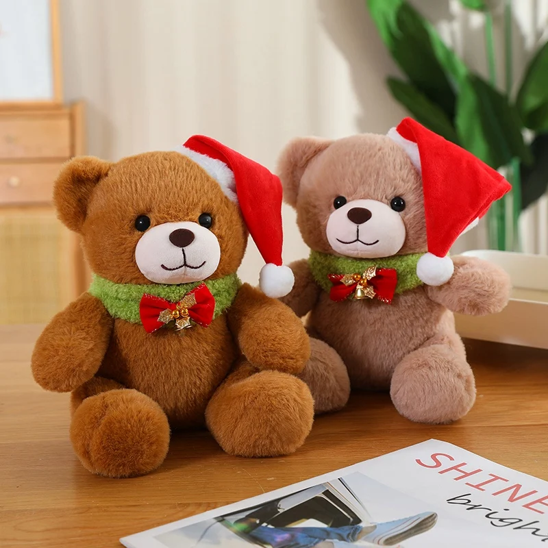 23 سنتيمتر Kawaii دمية دب ألعاب من القطيفة لينة الكرتون شعر محشوة الدب الدمى عيد الميلاد ديكور المنزل فتاة بنين النوم رفيق اللعب #5