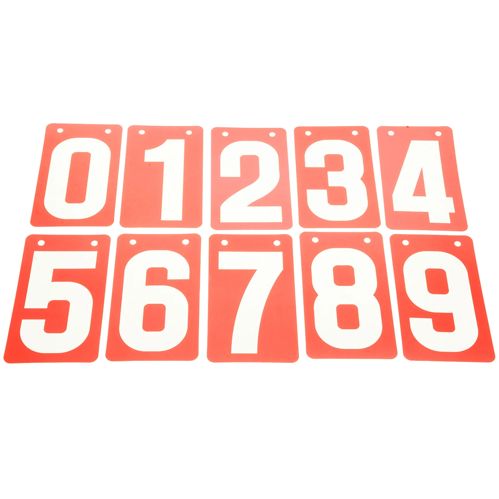 กระดานคะแนนแบบพลิกได้ 10 ชิ้น บัตรตัวเลขแบบพกพาสำหรับการแข่งขันกีฬา กระดานคะแนนสำหรับบิลเลียด เทนนิส ฟุตบอล