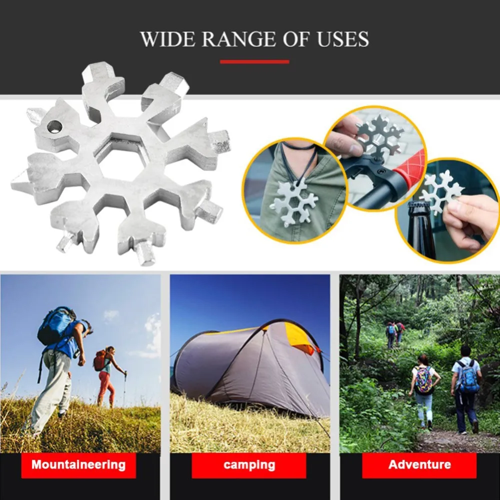 

Octagonal Snowflake 18-in-1 Multi-Function Screwdriver And Wrench Tool Set with Gift Box for Home Repair And Maintenance