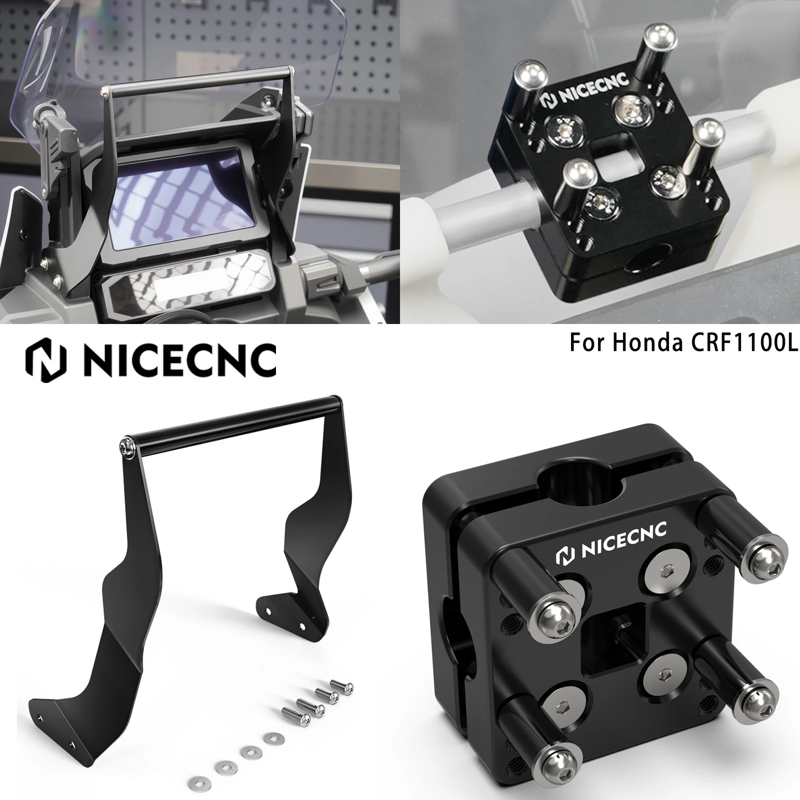 

Держатель навигационного кронштейна, GPS-держатель, зажим для Honda CRF1100L Africa Twin 2020-2025 CRF1100L Africa Twin, приключенческий спорт