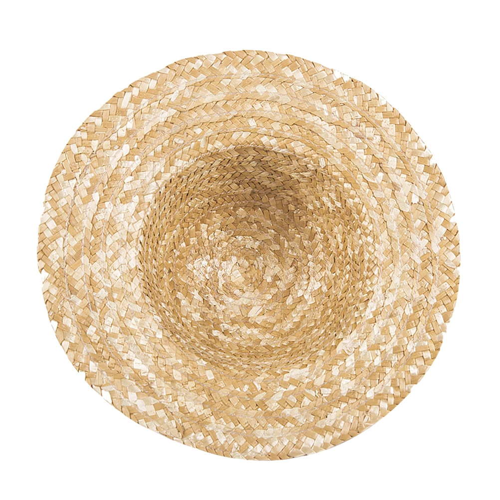 

Children's Straw Hat for Farmer Costume Kids Straw Hat Outdoor Beach Sun Cap Handicraft Hats Kids stage perform props Straw Hats