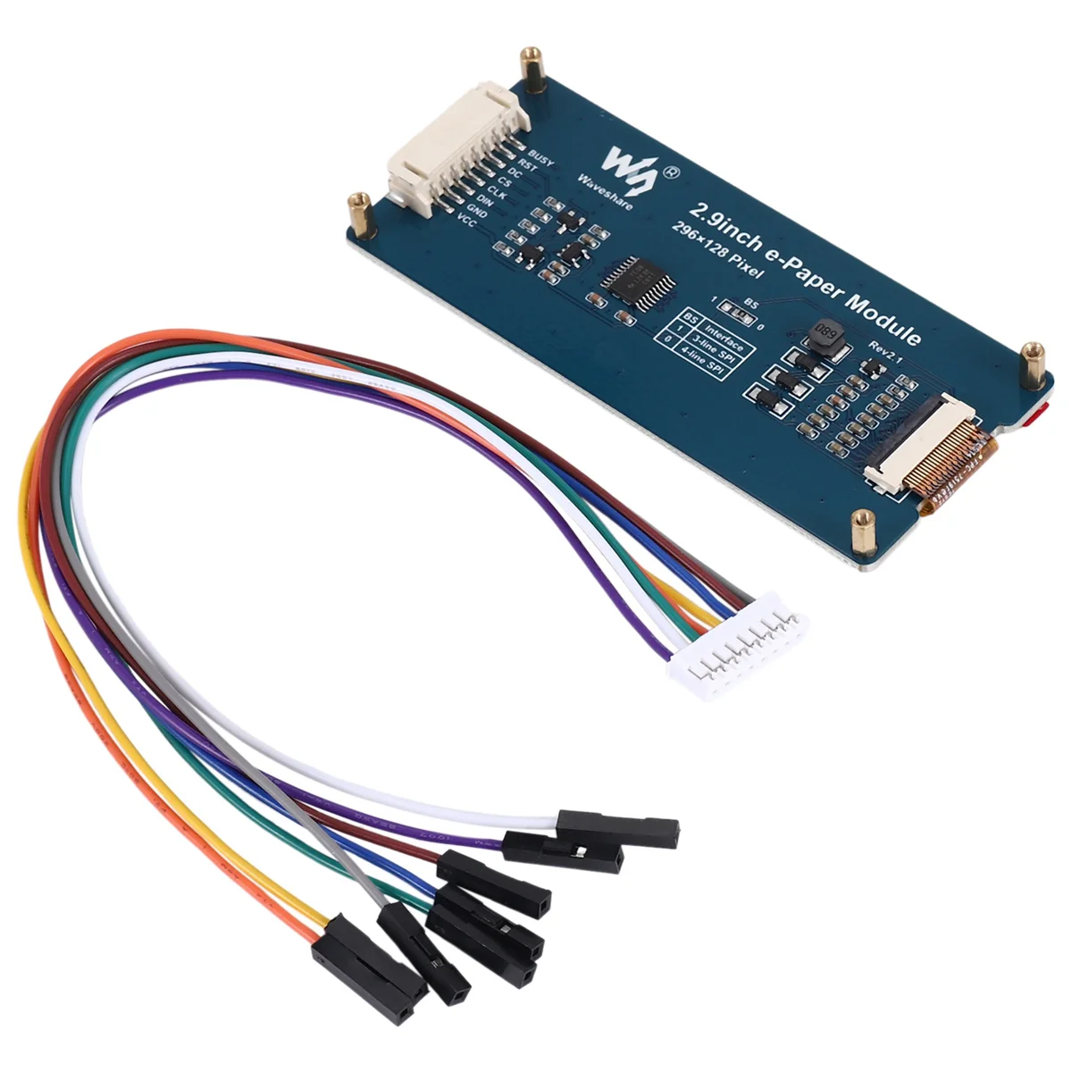 Superior! Waveshare 2.9 Inch E-Ink Display Local Refresh 296X128 Resolution SPI Communication Interface for Raspberry Pi 4 /Ardu
