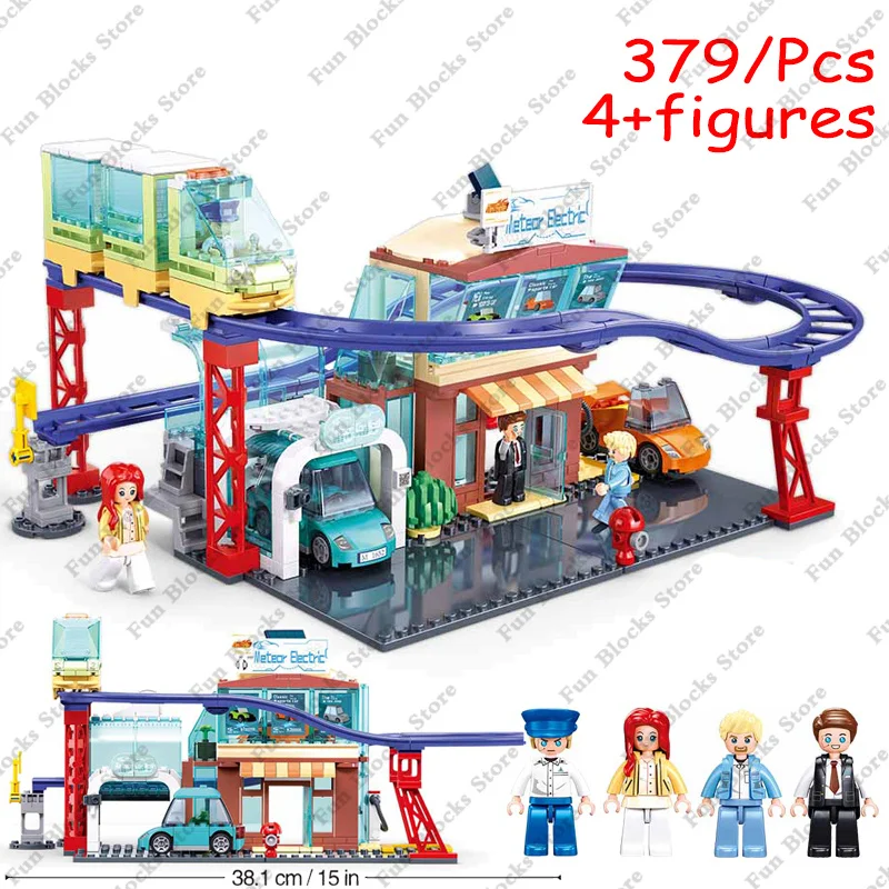 City Railway Station High speed Railway Station Model Set Building Blocks Sluban New Product Bricks Children's Puzzle Toys Gifts