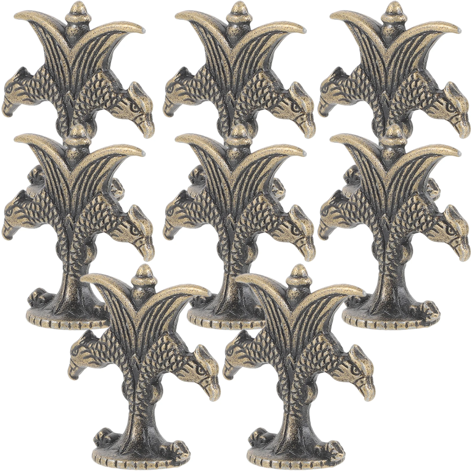 

8 Pcs Chinese Style Cabinet Knobs Retro Eagle Handles for Drawer Wardrobe Furniture Kitchen Cupboard Dresser Hardware Zinc Alloy