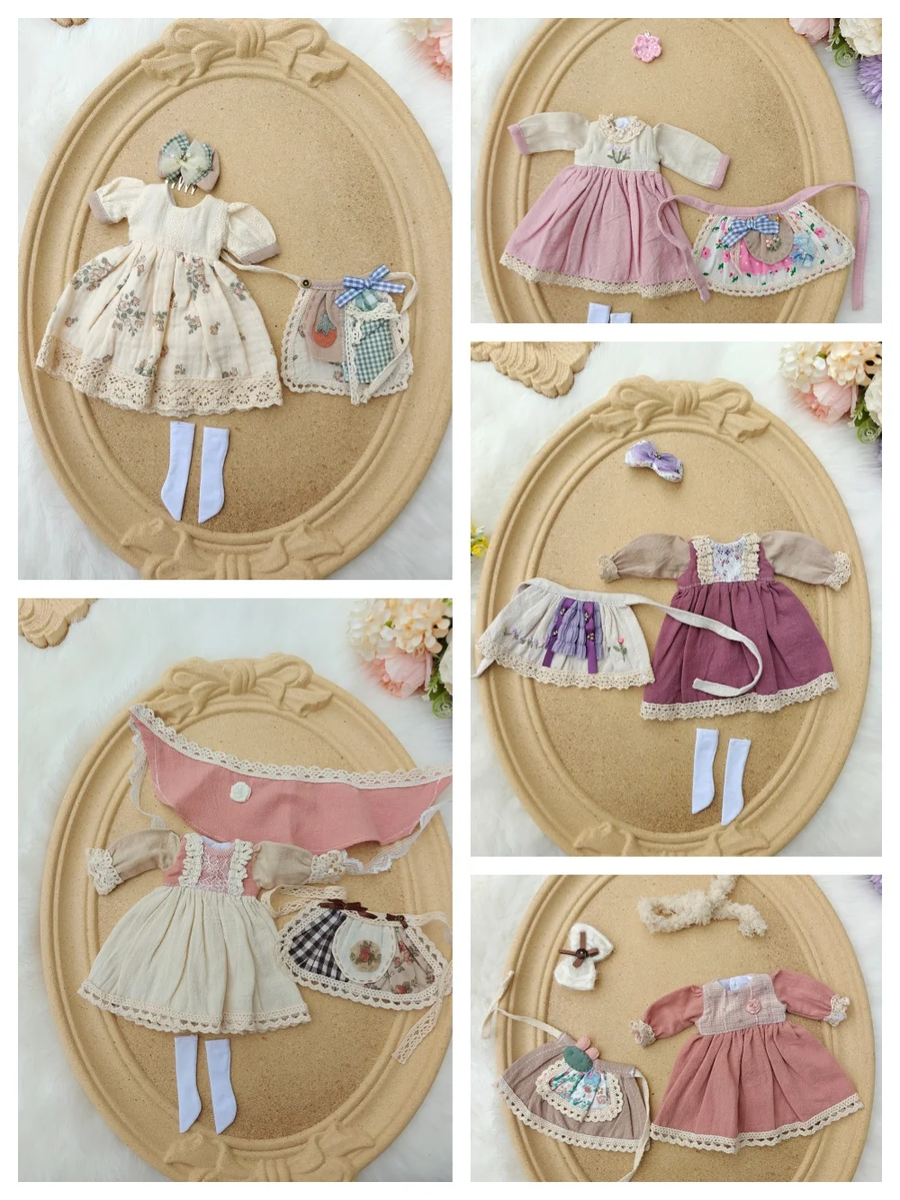 New Blythe Doll clothes casual skirte dress cute handmade  OB22 OB24 AZONE Blythe Doll Accessories Dress blythe clothing