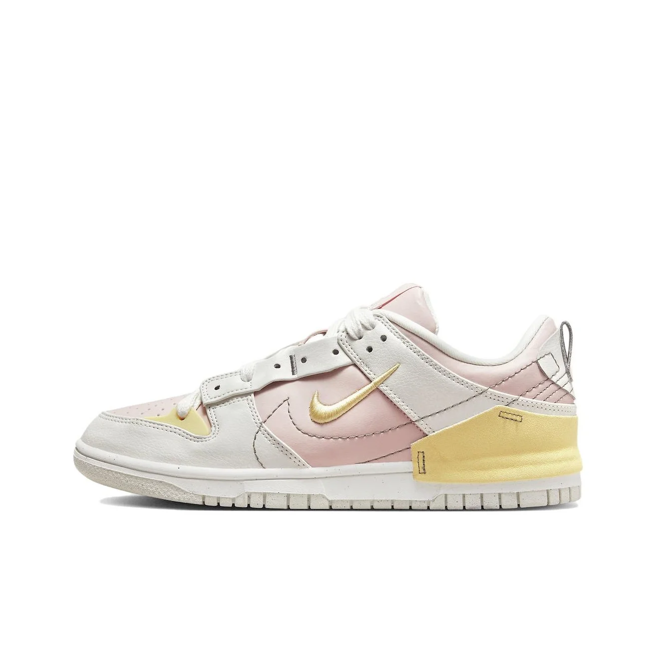 Nike Dunk Disrupt Skateboard Shoes Women's Low Top White/Pink/Gold DV4024-001
