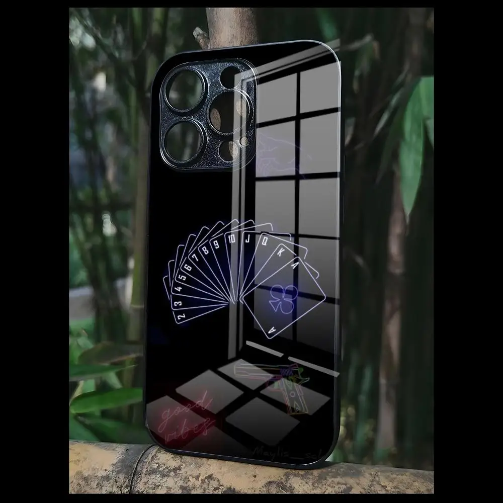 Poker Setaccio Cassa Del Telefono Per OPPO A 55 54 One Plus 8T 92s A93s A94 95 8 9 7 Pro FindX3 X5PRO RENO4 RENO7 Reno4se 5F 6Z Glass Cove
