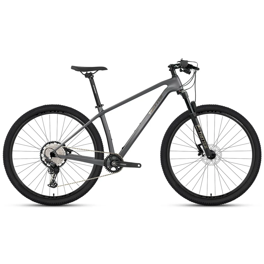 

Warrior Pro Carbon Fiber Mountain Bike 12-Speed Hydraulic Disc Brakes Boost Thru-Axle Deore/M6100 34T Cassette Magnesium Alloy