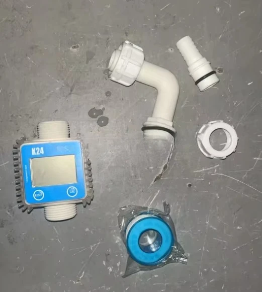 K24 Digital Flow Meter IBC Tank Water Chemical Liquid DEF Dispenser Transfer Pump