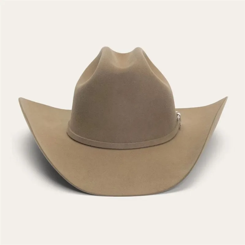 

LAZADA Men's Woolen Cowboy Hat Knight Cap Jazz Sle Autumn Winter Faionable Bent Brim Hat Versatile Accory for Men