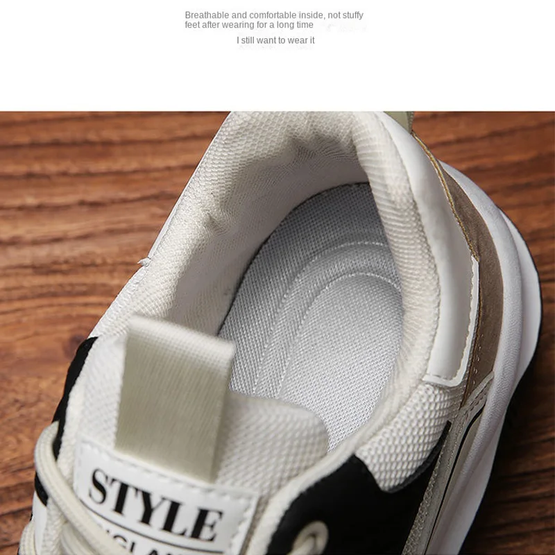 Oulylan Male Practical Trendy Running Footwear Men Non-slip Mesh Breathable Shoes Summer Vintage Daily Comfort Versatile Sneaker