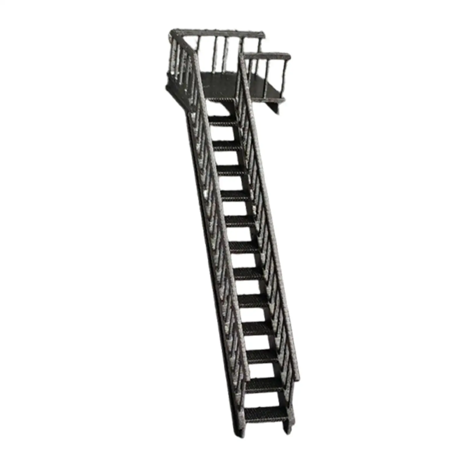 

1/64 Staircase Model Furniture Decorations,Diorama Scene Model Small Miniature Stairs Display Stand Platform for Micro Landscape