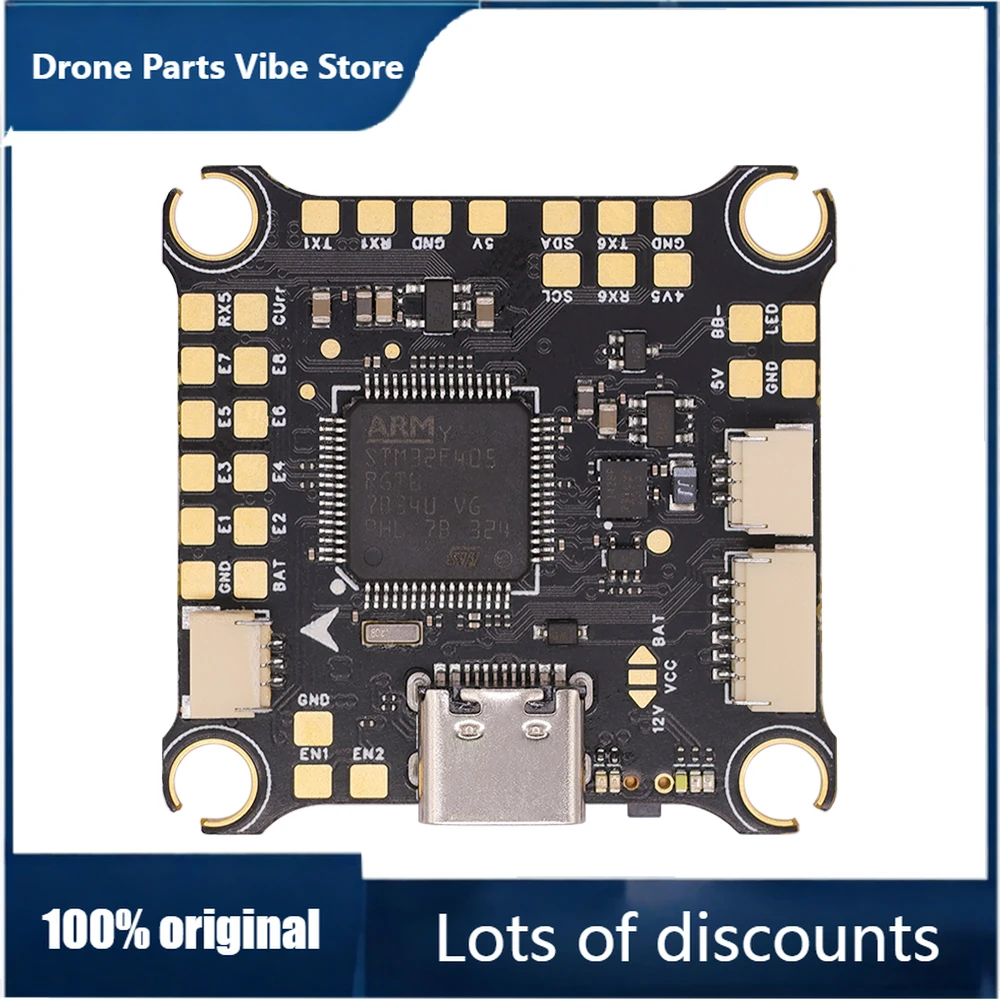 

FyFPV Flight Controller 2S-8S 8-way Motor Signal Output 30.5x30.5MM Inline Connectors Dual BEC FC For RC Racing Drone HAKRC F455