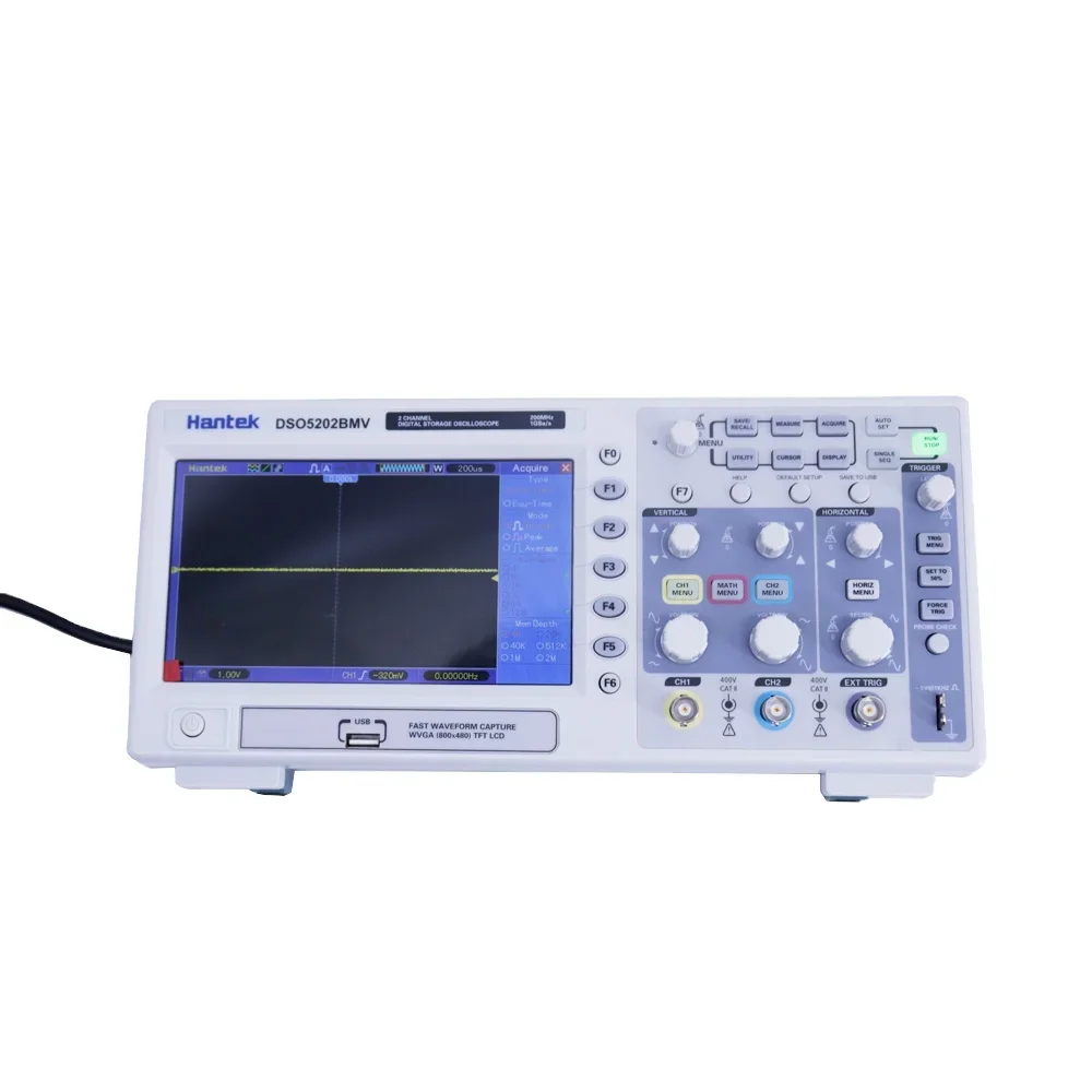

2026 Hantek DSO5202BMV Digital Storage Oscilloscope 200MHz Bandwidths 1GSa/s Record Length up to 2M