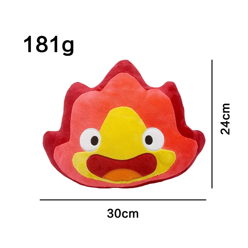 2023 nuovo 15/24cm Calcifer peluche Calcifer fuoco demone piccola fiamma bambola cuscino giocattolo lenitivo per bambini regalo di compleanno regalo