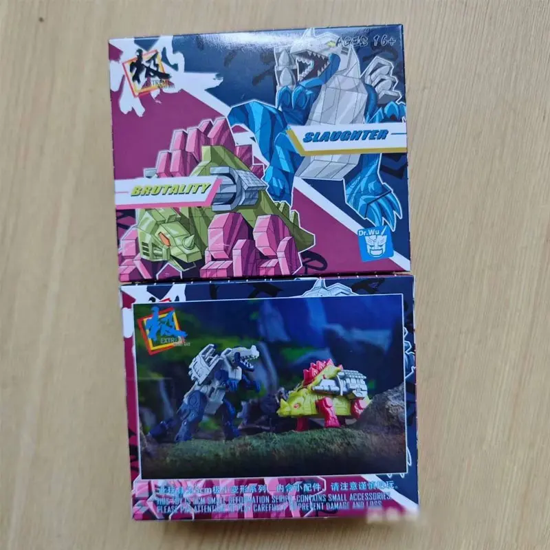 ใหม่ในสต็อก Transformation DR.WU DW-E61 DW E62 โหดร้ายและฆ่าไดโนเสาร์เทปชุด Action Figure Collection ของเล่นของขวัญ