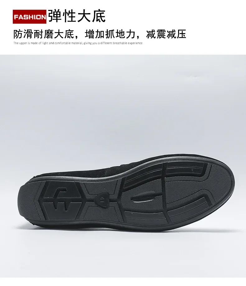 Mocasines informales de ante para hombre, zapatos planos de alta calidad, suaves, para conducir, para caminar, para primavera, en oferta