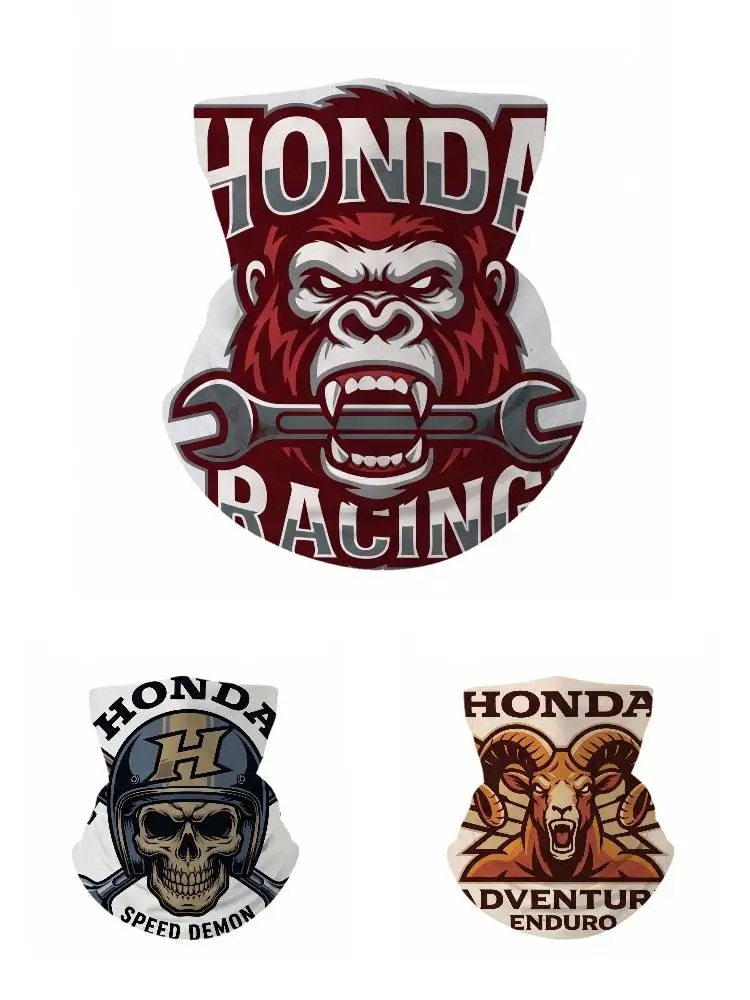 

FOR HONDA UPF50+ Ice Silk Neck Gaiter Full Face Mask Cycling Motorcycle Fishing Breathable Sun Protection Face Cover