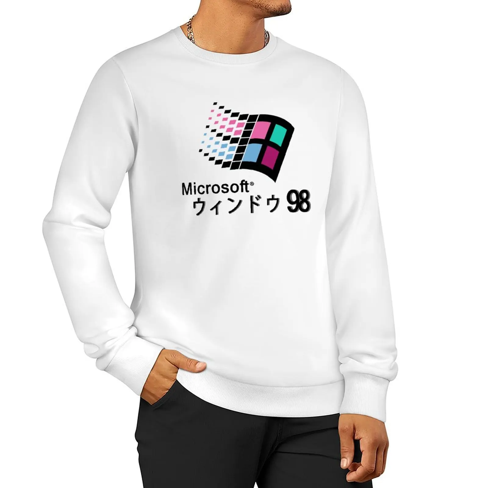 

Microsoft Windows 98 Vaporwave Sweatshirt anime clothes new sweatshirts