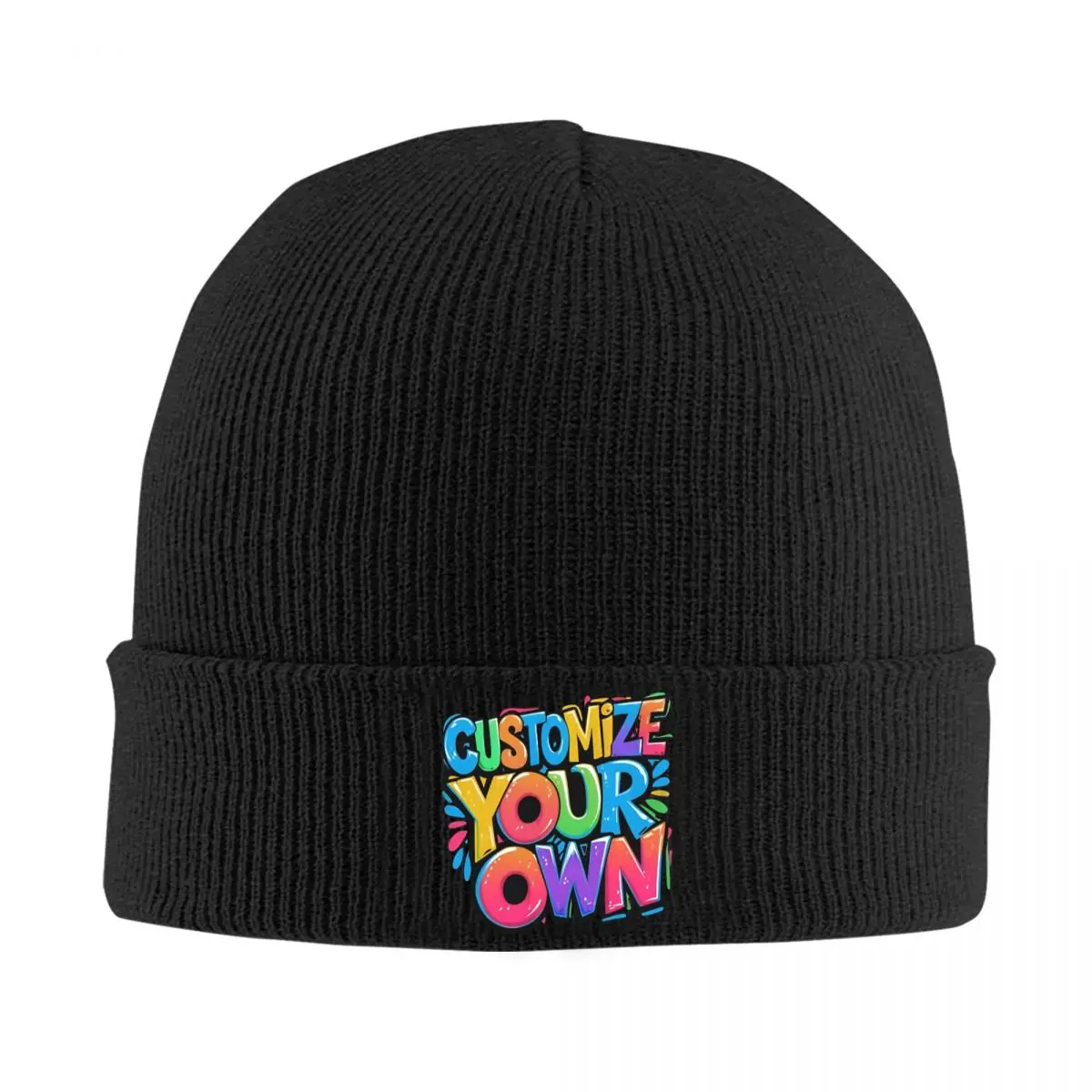 Customize Your Own Beanie Hats Bonnet Hats Men Women Unisex Street Y2K Kpop Knit Hat Winter Design Warm Soft Caps