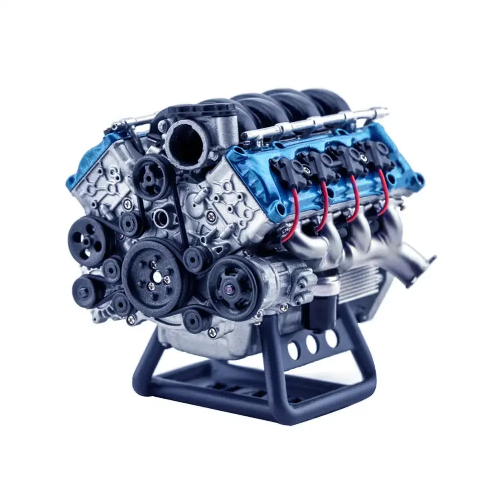 V8 Engine Model Kit that Works - Paint Your Own V8 Engine