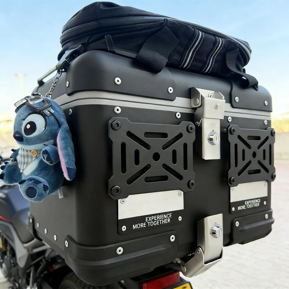 Aluminum Alloy Quick Release Motorcycle Bracket Universal 28-100L Trunk L Side Box Mount for Multifunctional Tool Box Mods view 2