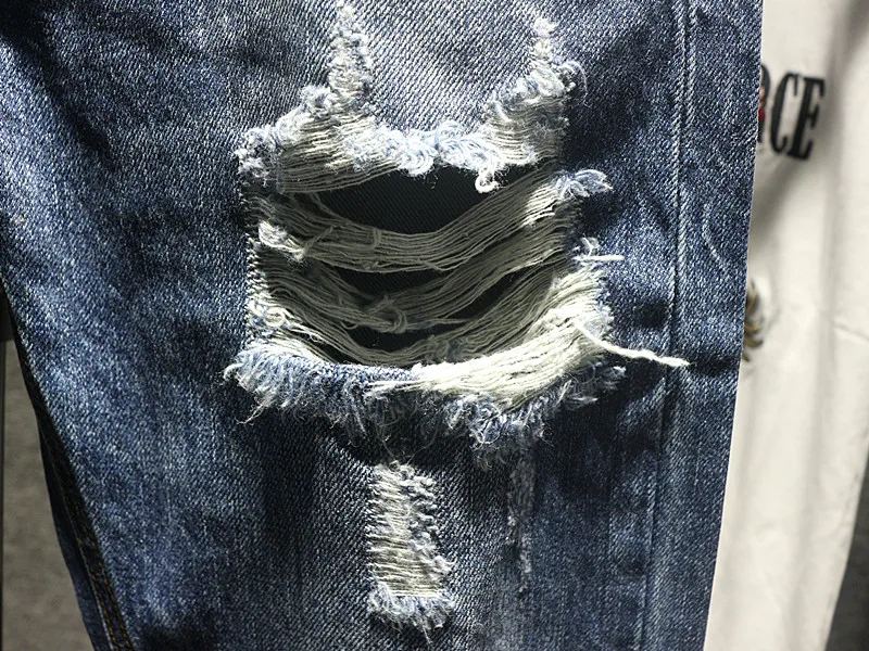 

Original Summer Waed Loose Men's Jeans Loose Straight Leg Nine-Tenths Denim Pants Youthful Trendy Korean Sle