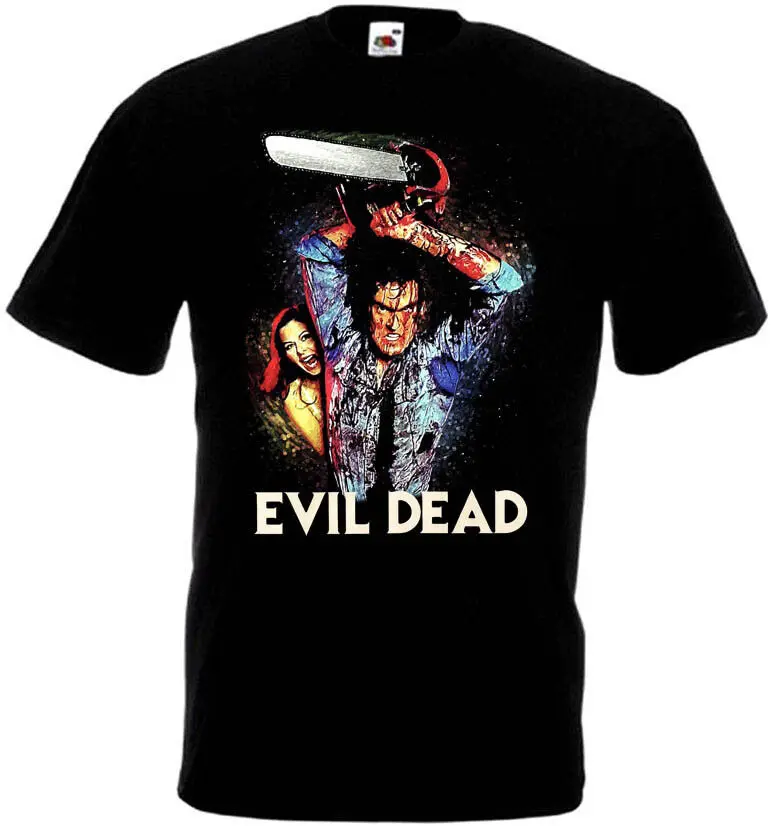 Evil Dead v.2 T shirt black movie poster horror all sizes S-5XL