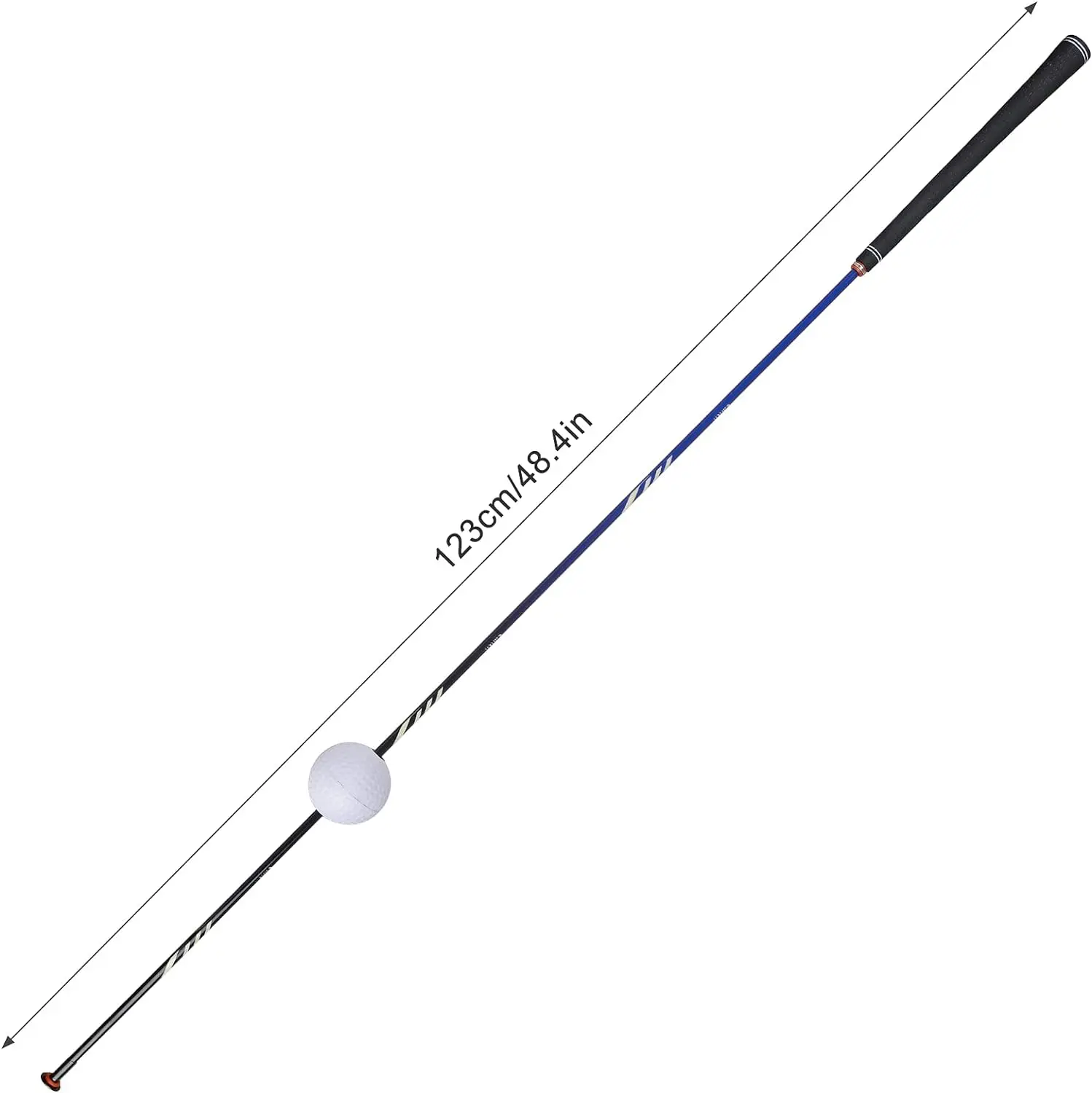 

Custom Logo Carbon Fiber Golf Speed Swing Trainer with Training Grip Golf Training Aids Golf Swing Practice Sticks