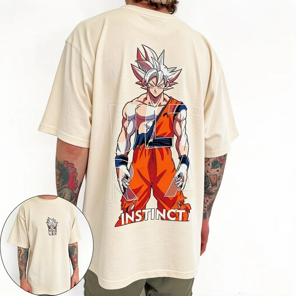 Dragon Ball Goku Kakarot Japanese Anime Summer Men's T-Shirt Ultra Instinct Cotton Boy Y2k Children's Parent-Child Short Sleeve